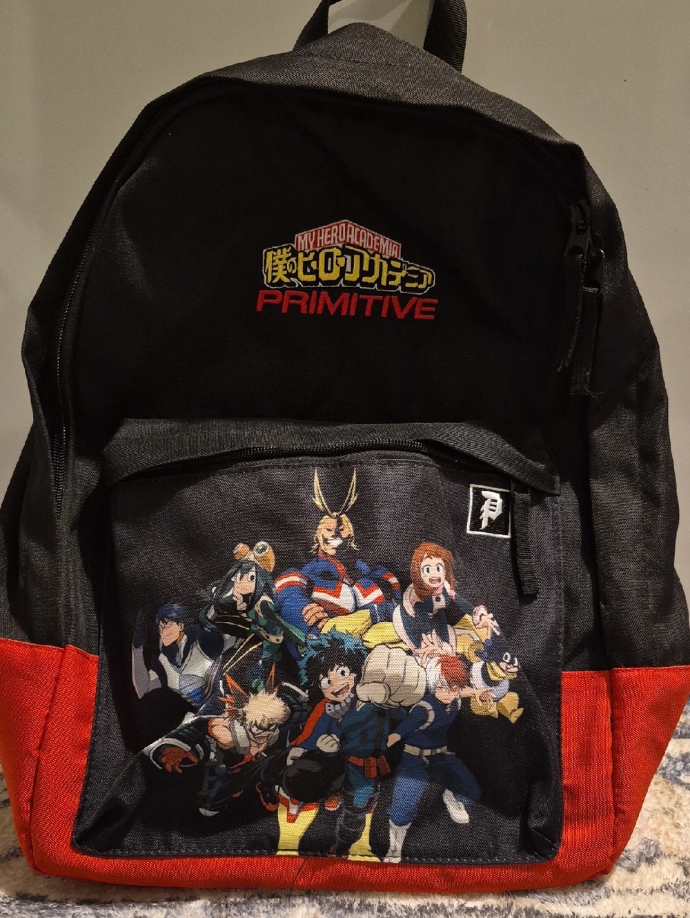 My Hero Academia x Primitive Black & Red Character Backpack